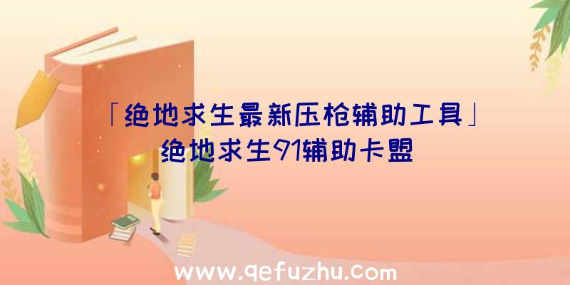 「绝地求生最新压枪辅助工具」|绝地求生91辅助卡盟